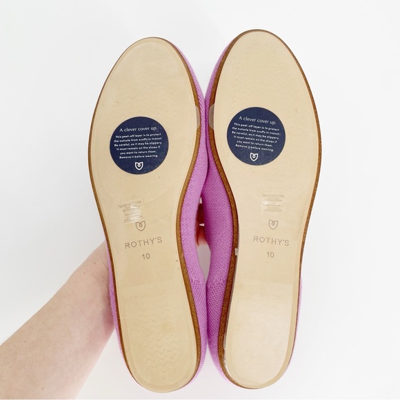 Rothy's Merino Tassel Loafer Lavender Purple Women’s Mule Slip On Pink Burgundy - Picture 4 of 4